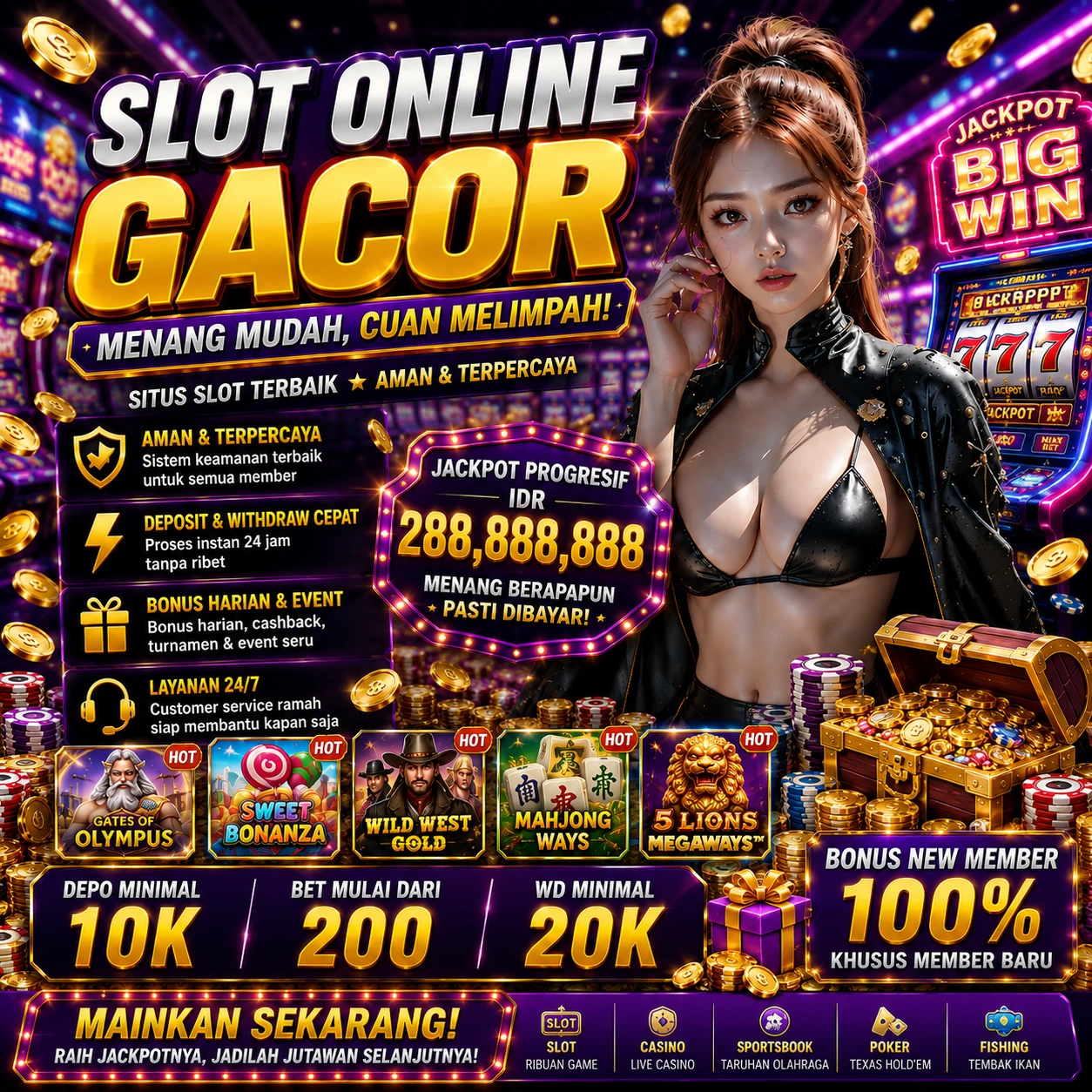 Main vip805q.com Menang Jackpot Besar